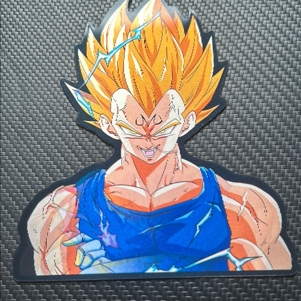 Dragon ball z vegeta transformation 3d motion sticker